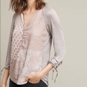 Anthropology Tiny Juliette Patchwork Top